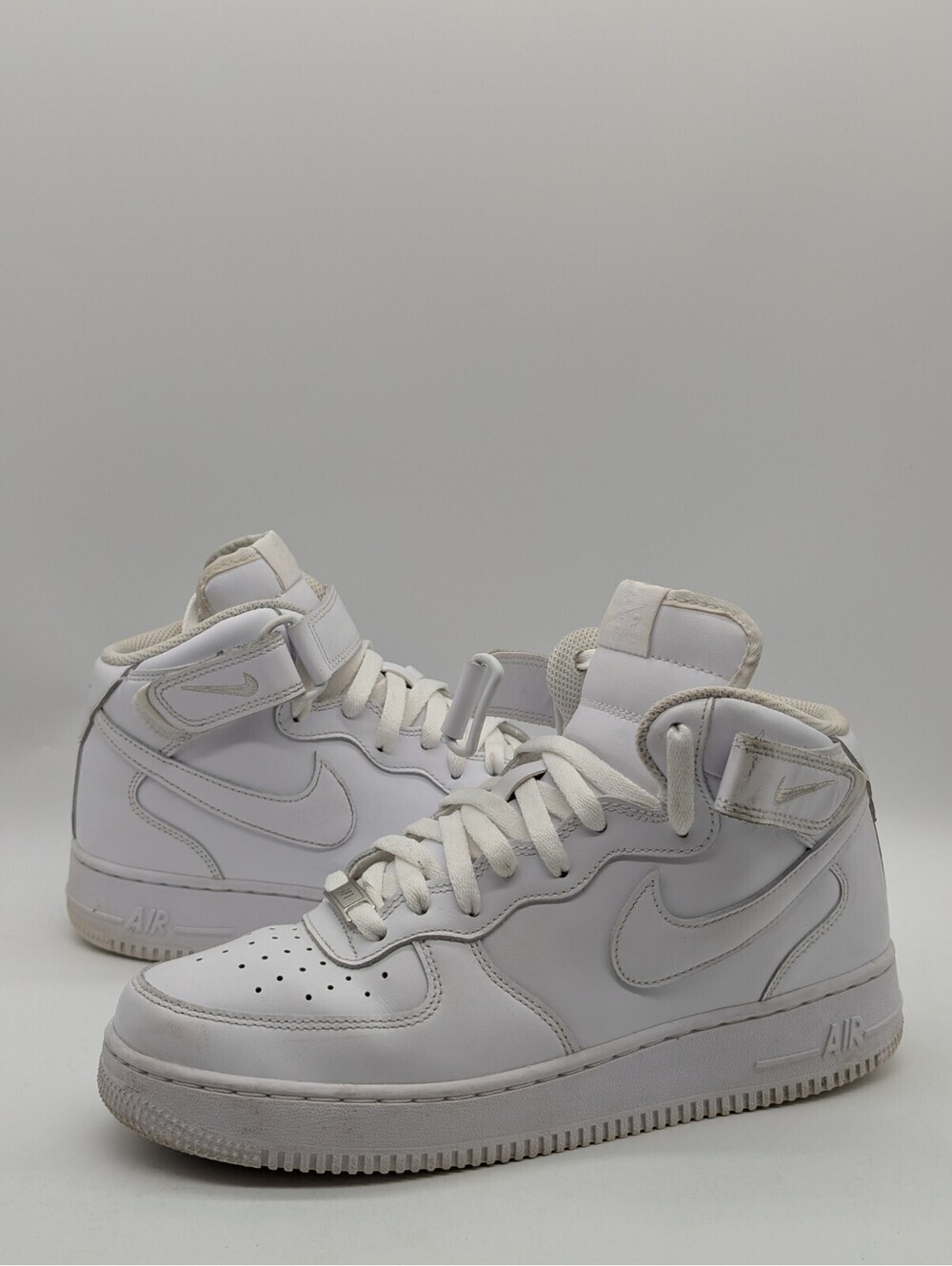 Nike Air Force 1 '07 Mid White Mens Size 8 / Womens 9.5 Sneaker Shoes CW2289-111